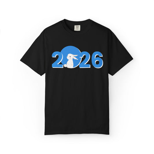 2026 Bunny Graphic T-Shirt — Cute Year of the Rabbit Tee