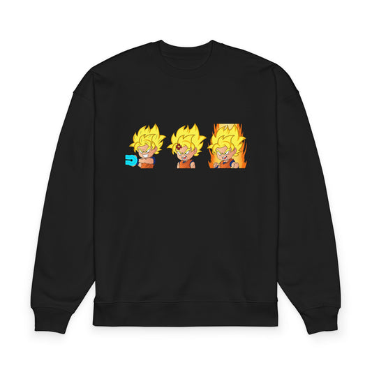 Anime-Inspired Super Saiyan Evolution Sweatshirt