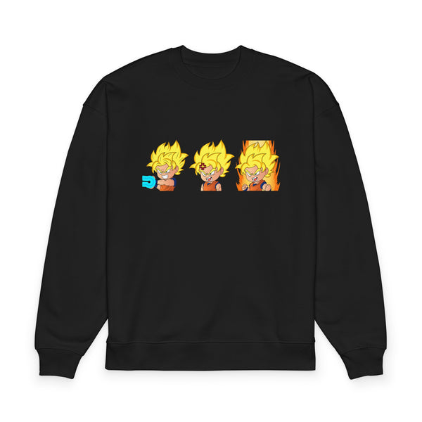 Anime-Inspired Super Saiyan Evolution Sweatshirt