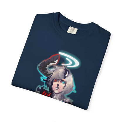 Binary Soul Graphic T-Shirt — Anime Duality Gamer Tee