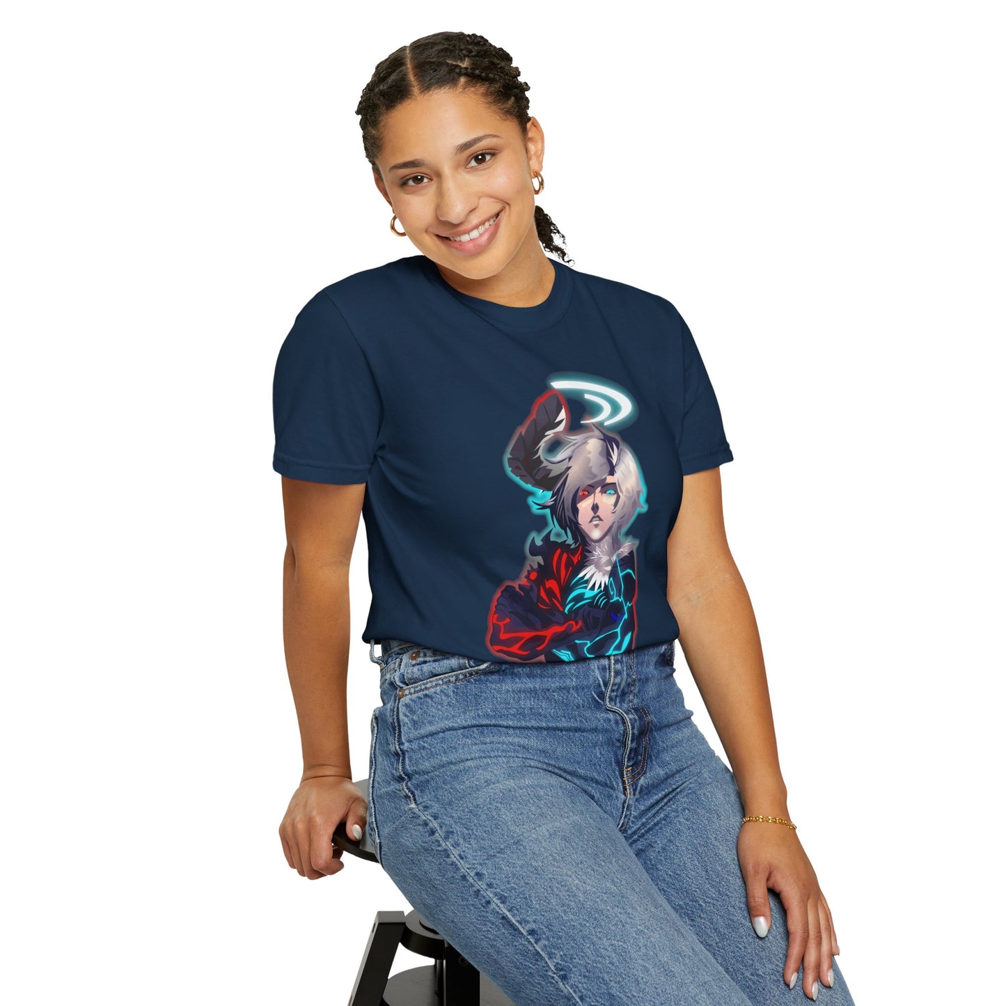 Binary Soul Graphic T-Shirt — Anime Duality Gamer Tee