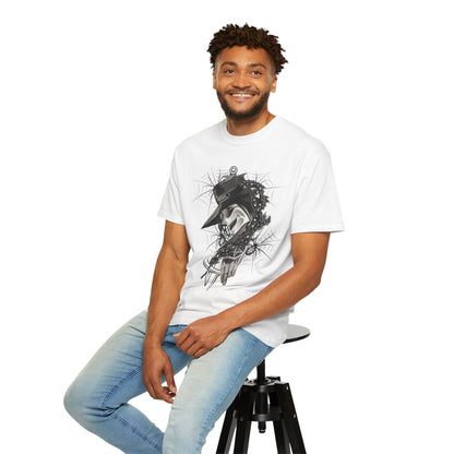 Plague Doctor Graphic T-Shirt — Dark Gothic Mask Illustration