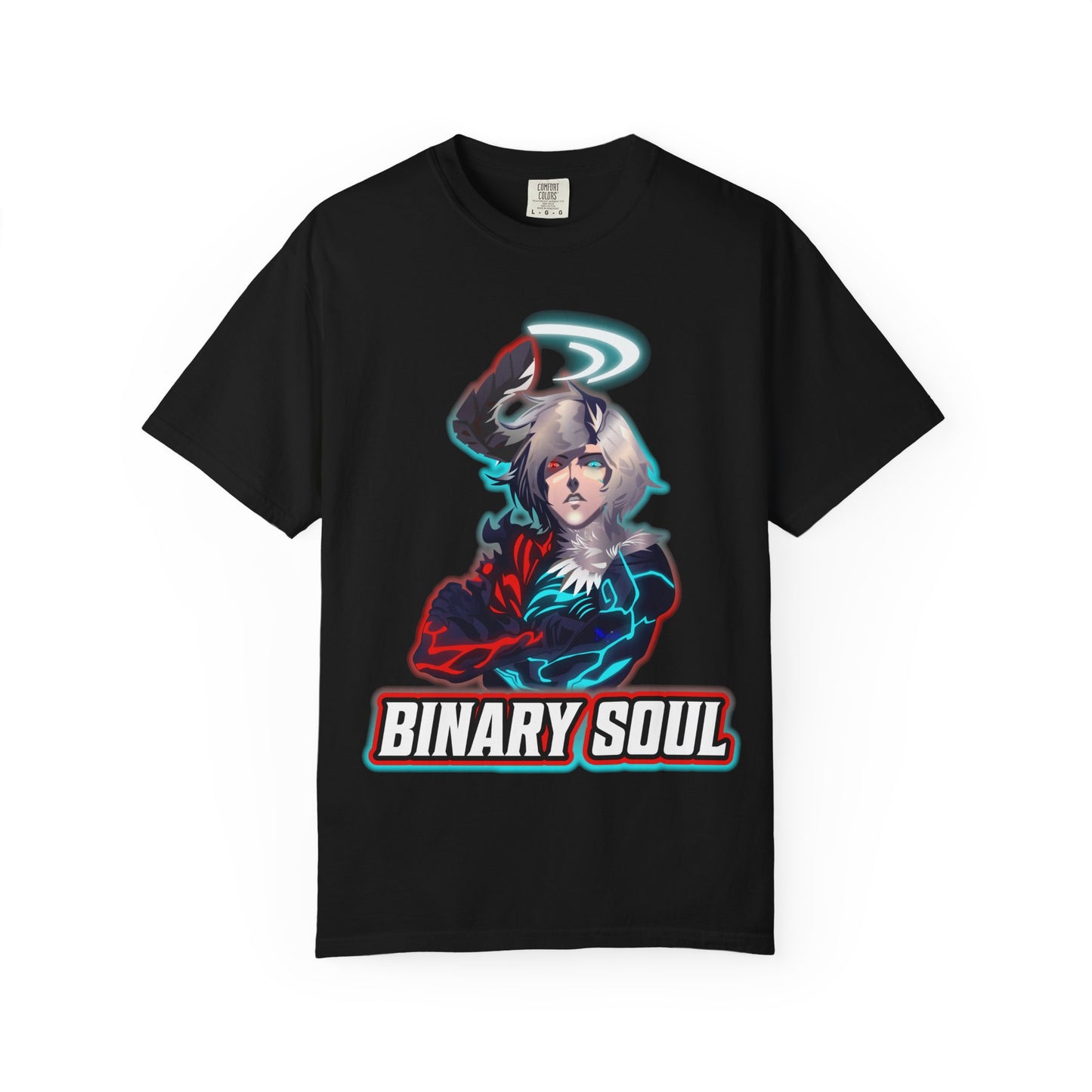 Binary Soul Graphic T-Shirt — Anime Duality Gamer Tee