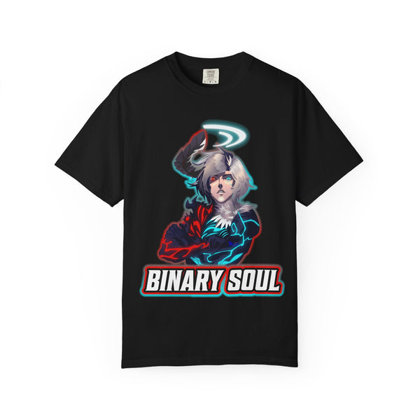 Binary Soul Graphic T-Shirt — Anime Duality Gamer Tee