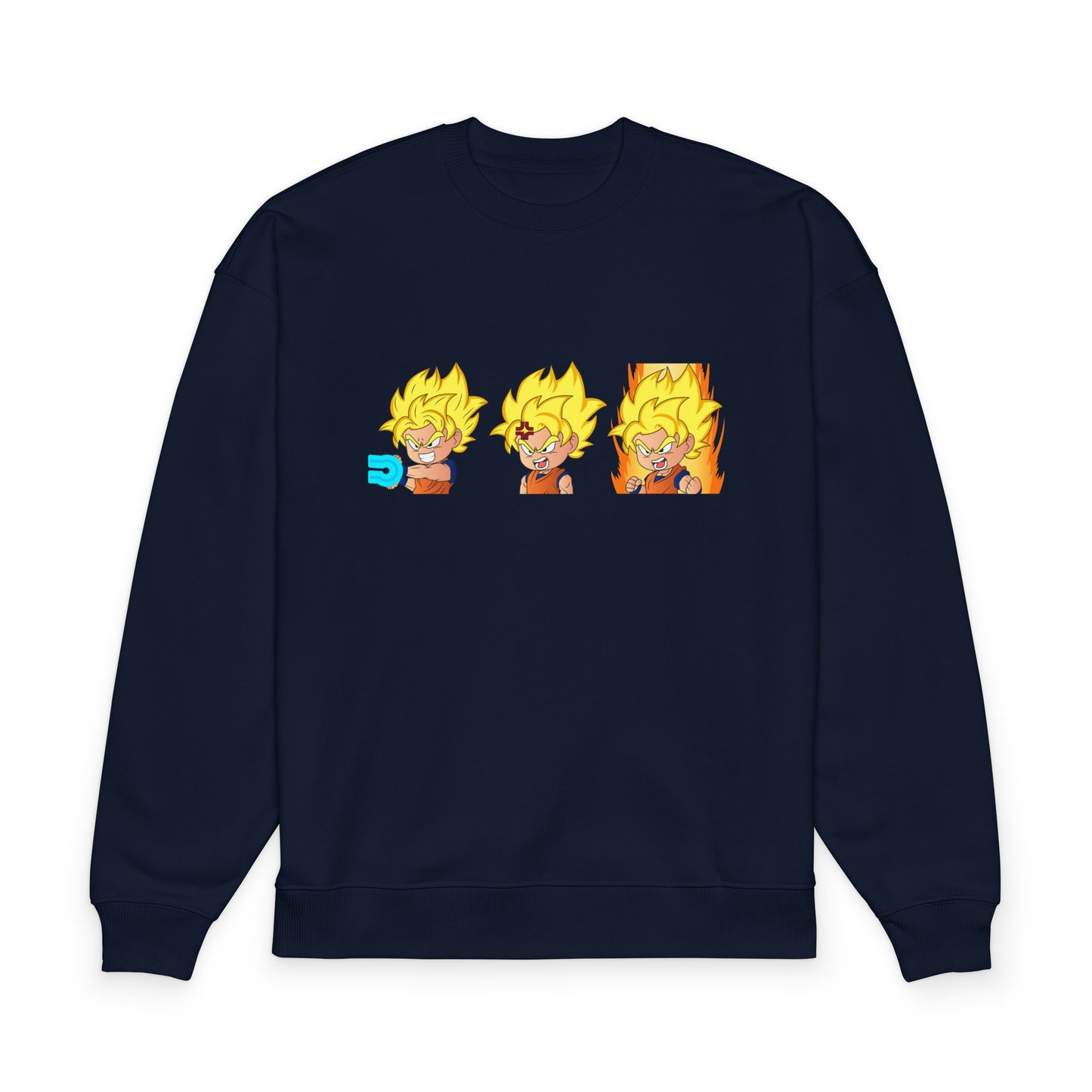 Anime-Inspired Super Saiyan Evolution Sweatshirt