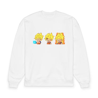 Anime-Inspired Super Saiyan Evolution Sweatshirt