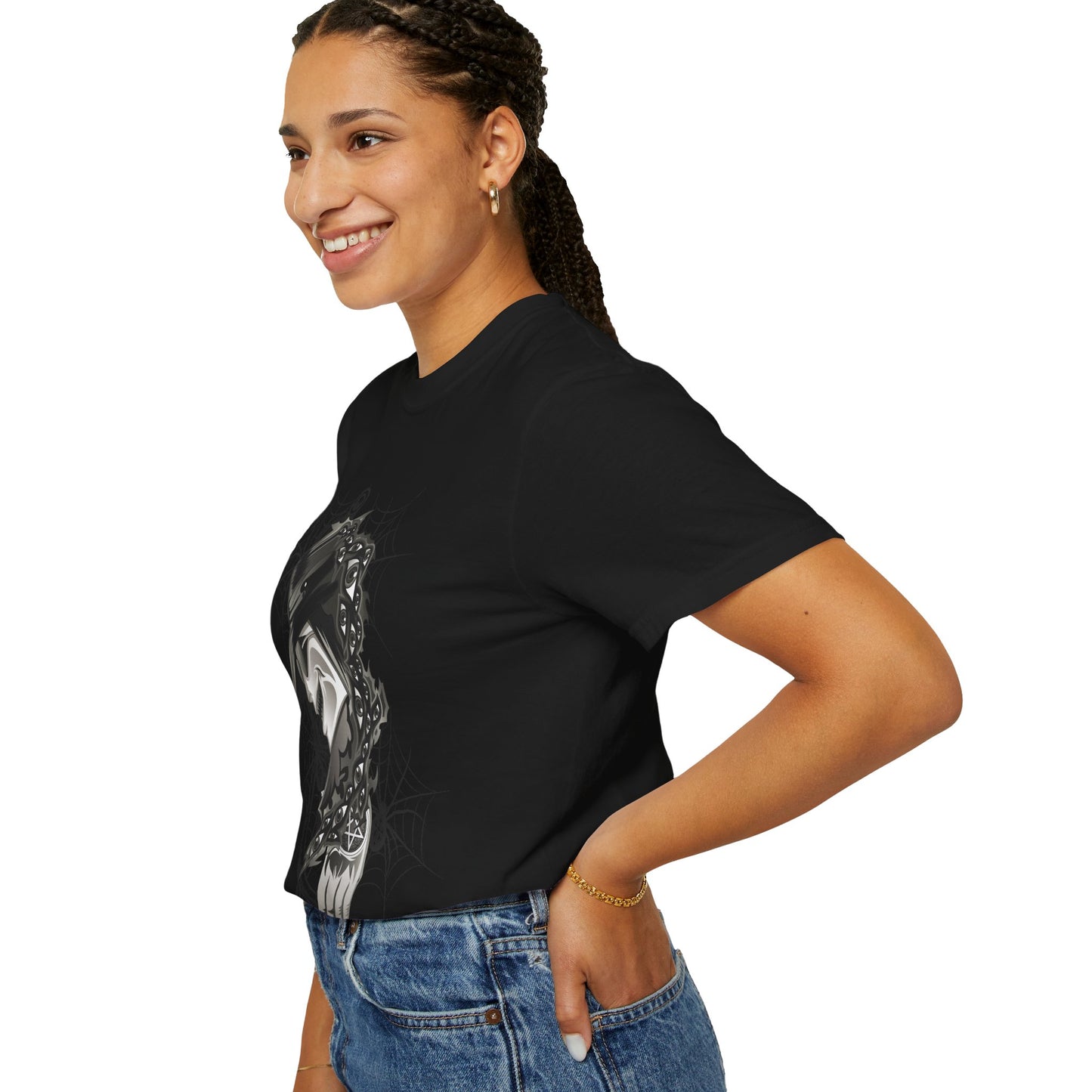 Plague Doctor Graphic T-Shirt — Dark Gothic Mask Illustration