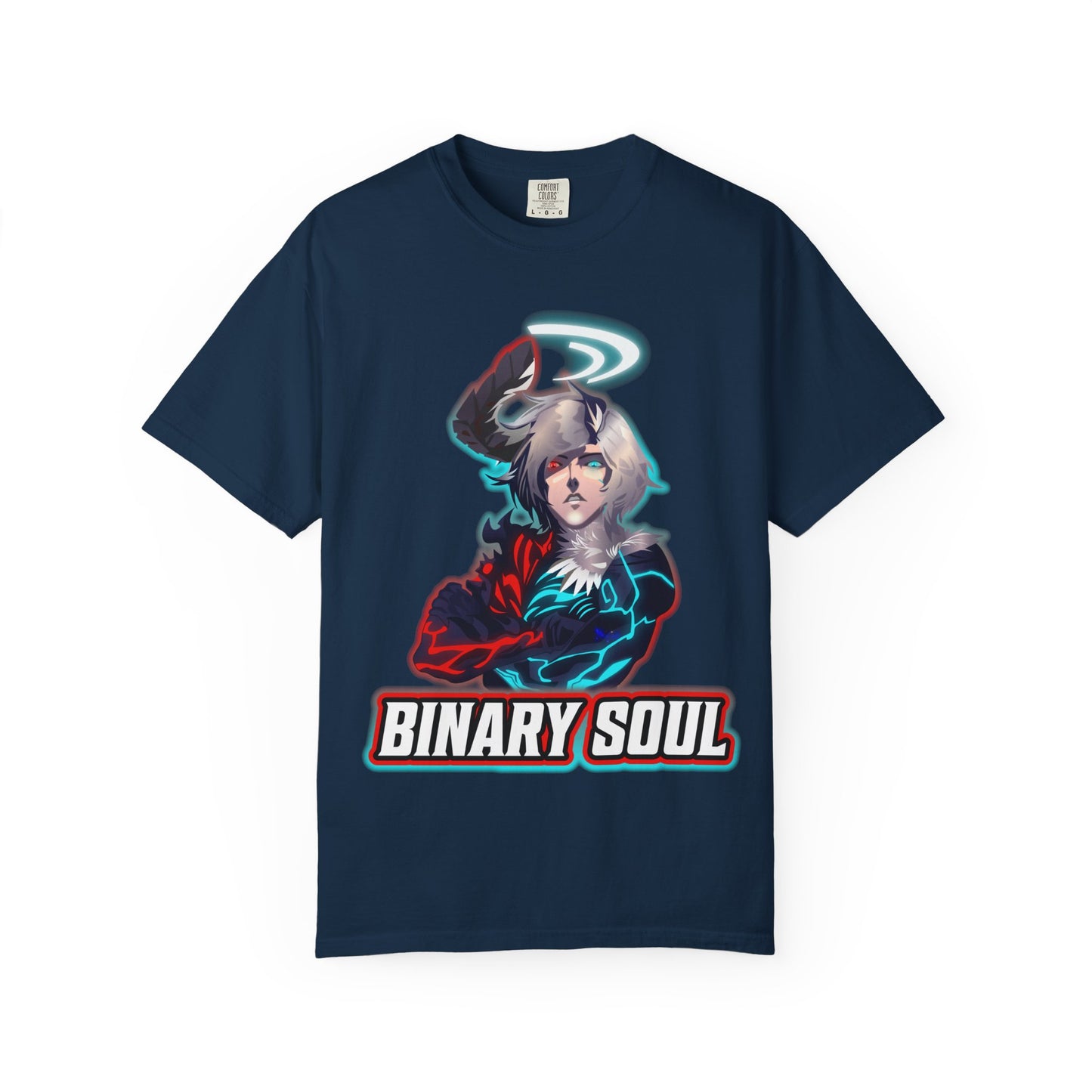 Binary Soul Graphic T-Shirt — Anime Duality Gamer Tee